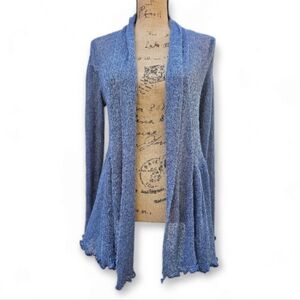 Van Klee Popcorn Knit Longsleeve Cardigan, One Size